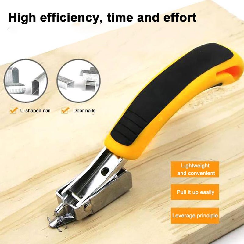 Staple Remover, Staple Puller Tool with Ergonomic Handle, Upholstery and Construction Heavy Duty Staple Removers for Removing All Kinds of Nails in Furniture, Floor, Wooden Box, Photo Frame, Carpet - Image 3